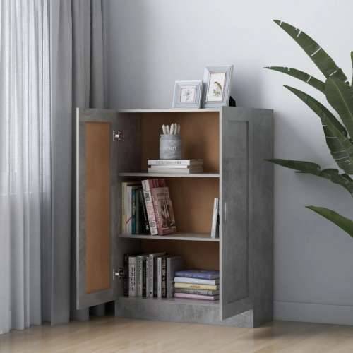 Ormarić za knjige boja betona 82,5x30,5x115cm konstruirano drvo - Beton siva 1 115 cm Cijena