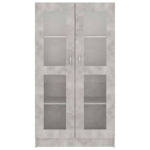 Vitrina siva boja betona 82,5 x 30,5 x 150 cm konstruirano drvo - Beton siva 1 150 cm Cijena