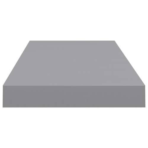 Plutajuće zidne police 4 kom sive 60 x 23,5 x 3,8 cm MDF - Siva 60 x 23.5 x 3.8 cm 4 1 Cijena