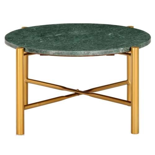 Stolić za kavu zeleni 60x60x35 cm pravi kamen mramorne teksture - Zelena 60 x 60 x 35 cm 1 Cijena