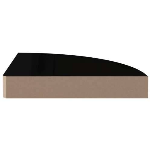 Plutajuća kutna polica visoki sjaj crna 25 x 25 x 3,8 cm MDF - visoko sjajno crna 25 x 25 x 3.8 cm 1 Cijena