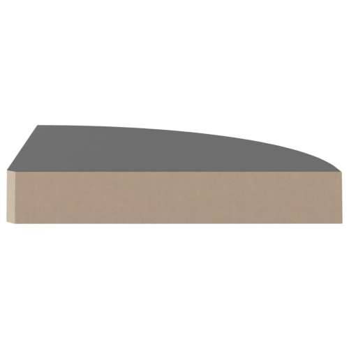 Plutajuće kutne police 4 kom sjajne sive 25 x 25 x 3,8 cm MDF - visoko sjajno siva 25 x 25 x 3.8 cm 4 1 Cijena