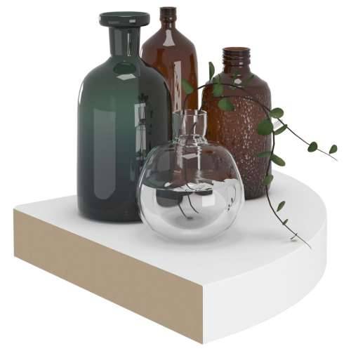 Plutajuća kutna polica bijela 25 x 25 x 3,8 cm MDF - Bijela 25 x 25 x 3.8 cm 1 Cijena
