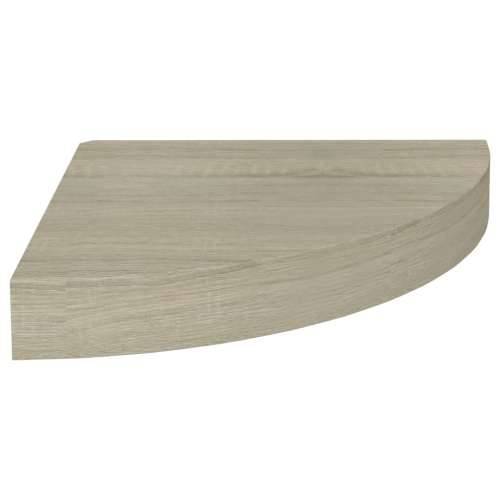 Plutajuće kutne police 2 kom boja hrasta 25 x 25 x 3,8 cm MDF - Boja hrasta 25 x 25 x 3.8 cm 2 1 Cijena