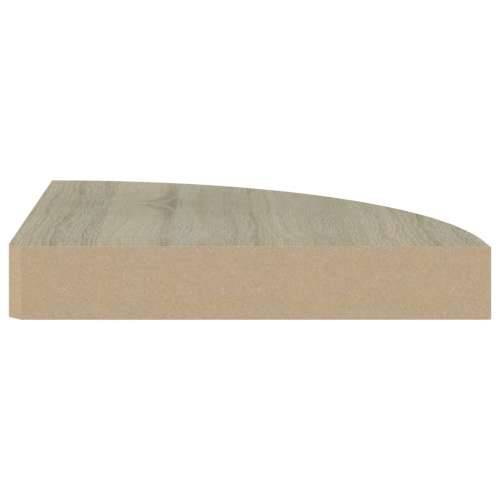 Plutajuće kutne police 2 kom boja hrasta 25 x 25 x 3,8 cm MDF - Boja hrasta 25 x 25 x 3.8 cm 2 1 Cijena
