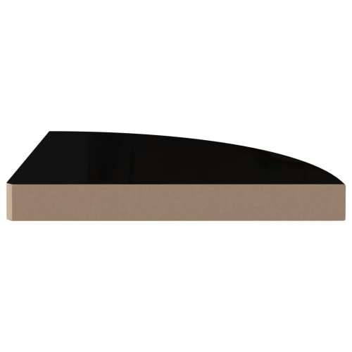 Plutajuće kutne police 2 kom sjajne crne 35 x 35 x 3,8 cm MDF - visoko sjajno crna 35 x 35 x 3.8 cm 2 1 Cijena