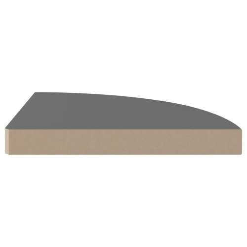323913 Floating Corner Shelf High Gloss Grey 35x35x3,8 cm MDF - visoko sjajno siva 35 x 35 x 3.8 cm 1 Cijena