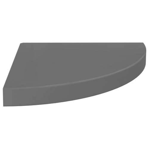 Plutajuće kutne police 4 kom sjajne sive 35 x 35 x 3,8 cm MDF - visoko sjajno siva 35 x 35 x 3.8 cm 4 1 Cijena