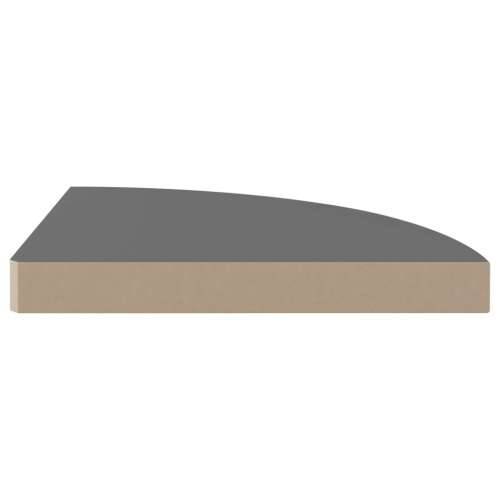 Plutajuće kutne police 4 kom sjajne sive 35 x 35 x 3,8 cm MDF - visoko sjajno siva 35 x 35 x 3.8 cm 4 1 Cijena