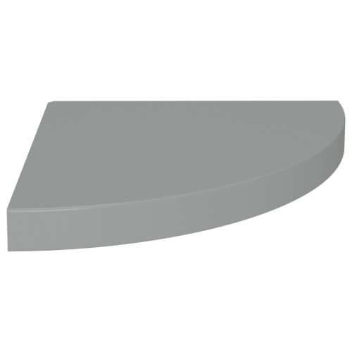Plutajuće kutne police 2 kom sive 35 x 35 x 3,8 cm MDF - Siva 35 x 35 x 3.8 cm 2 1 Cijena