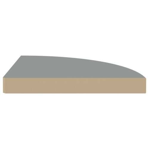 Plutajuće kutne police 2 kom sive 35 x 35 x 3,8 cm MDF - Siva 35 x 35 x 3.8 cm 2 1 Cijena