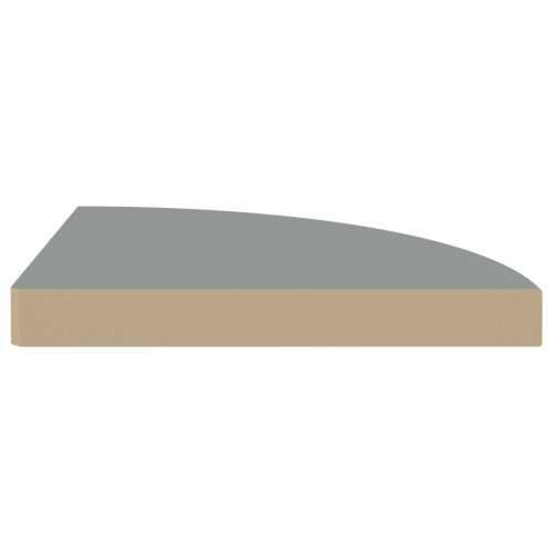 Plutajuće kutne police 4 kom sive 35 x 35 x 3,8 cm MDF - Siva 35 x 35 x 3.8 cm 4 1 Cijena