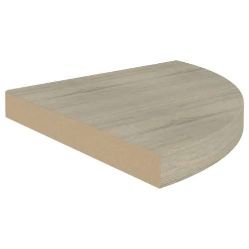 Plutajuća kutna polica boja hrasta 35 x 35 x 3,8 cm MDF - Boja hrasta 35 x 35 x 3.8 cm 1 Cijena