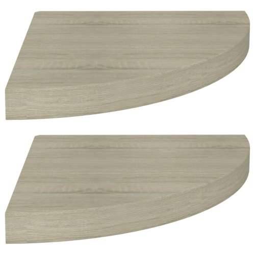Plutajuće kutne police 2 kom boja hrasta 35 x 35 x 3,8 cm MDF - Boja hrasta 35 x 35 x 3.8 cm 2 1 Cijena