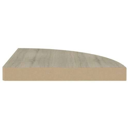 Plutajuće kutne police 2 kom boja hrasta 35 x 35 x 3,8 cm MDF - Boja hrasta 35 x 35 x 3.8 cm 2 1 Cijena