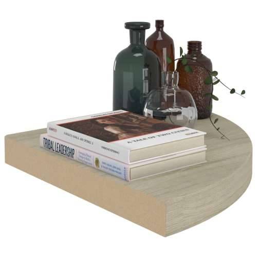 Plutajuće kutne police 2 kom boja hrasta 35 x 35 x 3,8 cm MDF - Boja hrasta 35 x 35 x 3.8 cm 2 1 Cijena