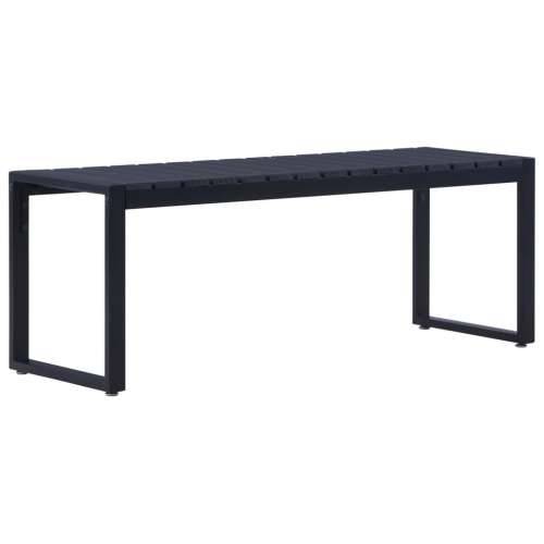 Vrtna klupa od PS ploče 120,5 cm crna - 120.5 x 40 x 45 cm 1 Cijena