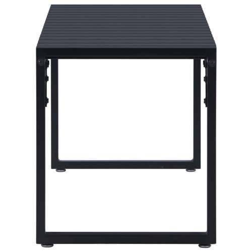 Vrtna klupa od PS ploče 120,5 cm crna - 120.5 x 40 x 45 cm 1 Cijena