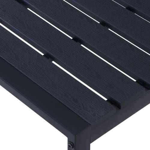 Vrtna klupa od PS ploče 120,5 cm crna - 120.5 x 40 x 45 cm 1 Cijena