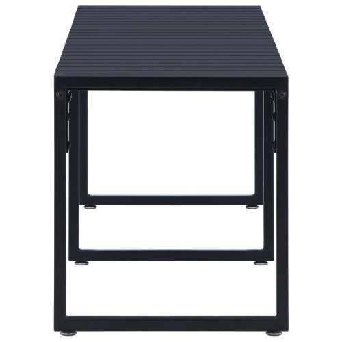Vrtna klupa od PS ploče 180 cm crna - 180 x 40 x 45 cm 1 2 Cijena
