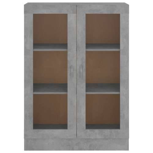 Vitrina siva boja betona 82,5 x 30,5 x 115 cm konstruirano drvo - Beton siva 1 115 cm Cijena