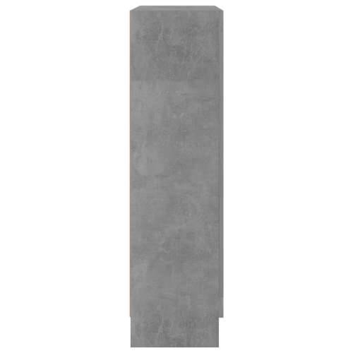 Vitrina siva boja betona 82,5 x 30,5 x 115 cm konstruirano drvo - Beton siva 1 115 cm Cijena