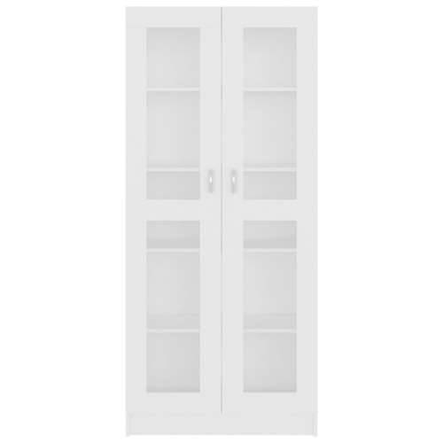 Vitrina bijela 82,5 x 30,5 x 185,5 cm konstruirano drvo - Bijela 1 185.5 cm Cijena