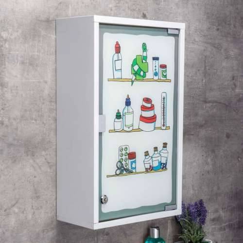 HI ormarić za lijekove 30 x 15 x 50 cm od nehrđajućeg čelika Šareni 1 Cijena