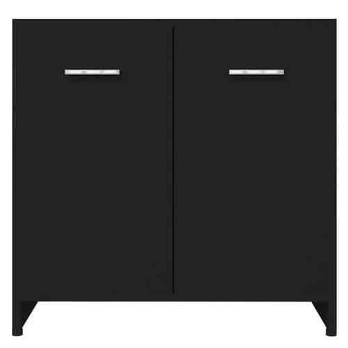 Kupaonski ormarić crni 60 x 33 x 61 cm od konstruiranog drva - Crna 1 Cijena