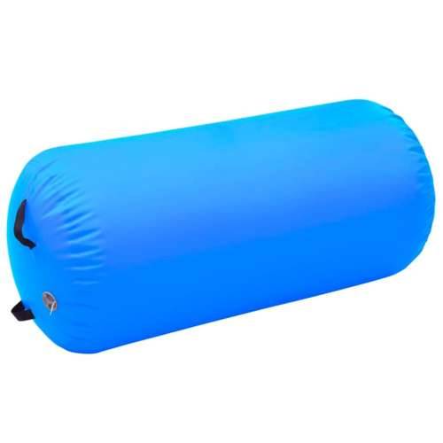 Gimnastički valjak na napuhavanje s crpkom 120x90 cm PVC plavi Cijena