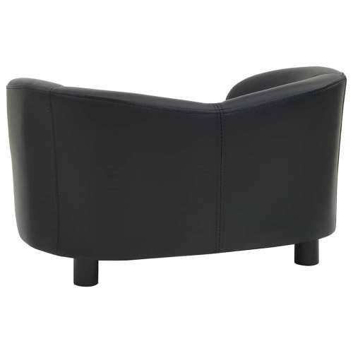 Sofa za pse crna 67 x 41 x 39 cm od umjetne kože - Crna Cijena