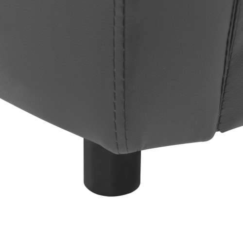 Sofa za pse siva 67 x 41 x 39 cm od umjetne kože - Siva Cijena