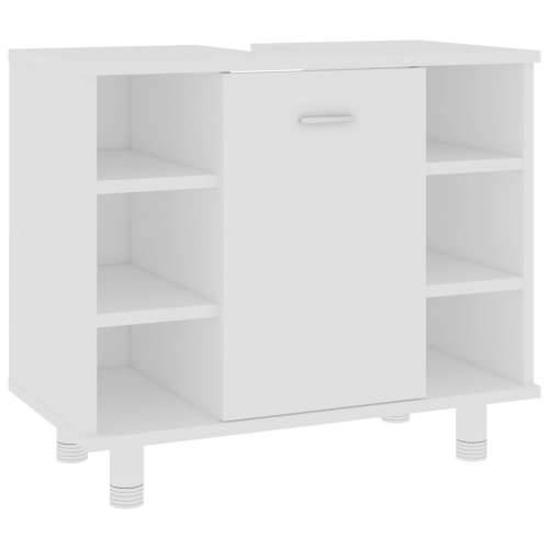 Kupaonski ormarić bijeli 60x32x53,5 cm od konstruiranog drva - Bijela 1 Cijena