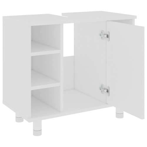 Kupaonski ormarić bijeli 60x32x53,5 cm od konstruiranog drva - Bijela 1 Cijena
