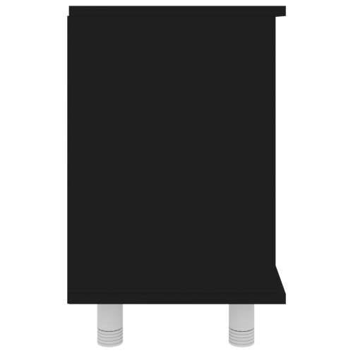 Kupaonski ormarić crni 60 x 32 x 53,5 cm od konstruiranog drva Cijena
