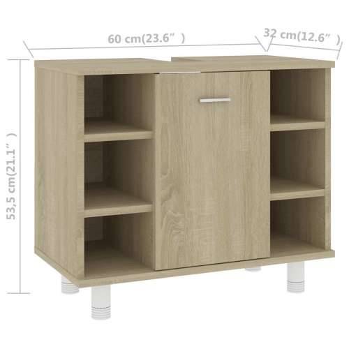 Kupaonski ormarić boja hrasta sonome 60 x 32 x 53,5 cm drveni - sonoma hrast 1 Cijena
