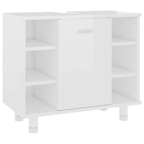 Kupaonski ormarić sjajni bijeli 60x32x53,5 cm konstruirano drvo - Visoko sjajno bijela 1 Cijena