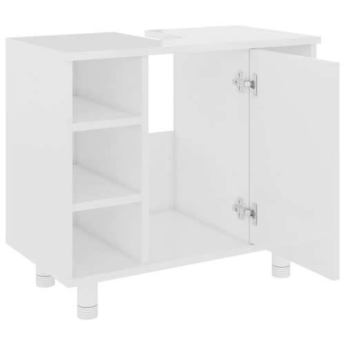 Kupaonski ormarić sjajni bijeli 60x32x53,5 cm konstruirano drvo - Visoko sjajno bijela 1 Cijena