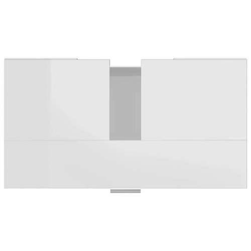 Kupaonski ormarić sjajni bijeli 60x32x53,5 cm konstruirano drvo - Visoko sjajno bijela 1 Cijena