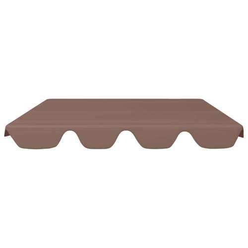 Zamjenski krov za vrtnu ljuljačku smeđi 150/130 x 105/70 cm - Smeđa 150/130 x 105/70 cm 1 Cijena