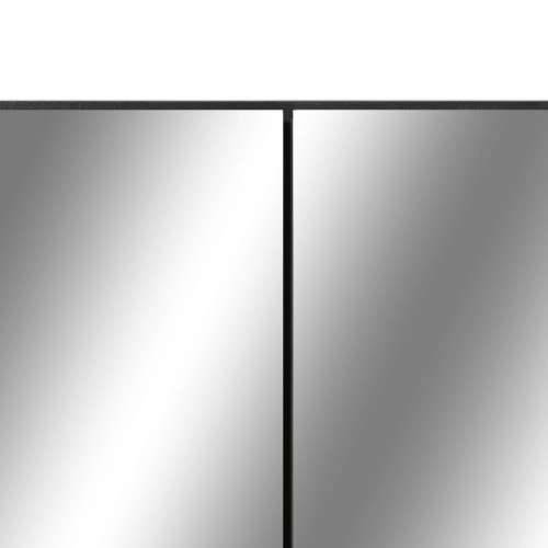 LED kupaonski ormarić s ogledalom crni 80 x 15 x 60 cm MDF - Crna 1 Cijena