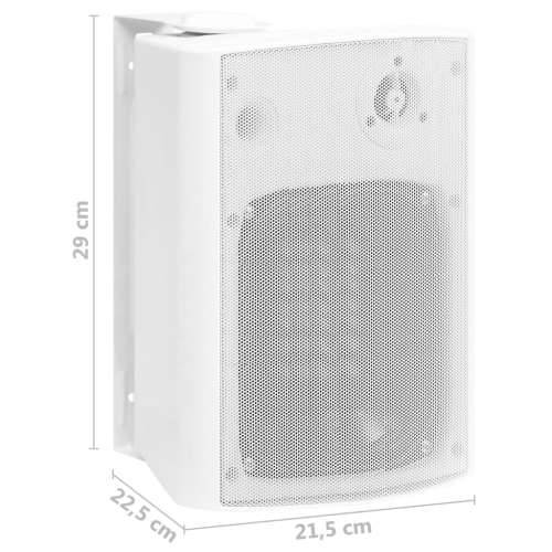 Zidni stereo zvučnici 2 kom bijeli unutarnji/vanjski 120 W Cijena