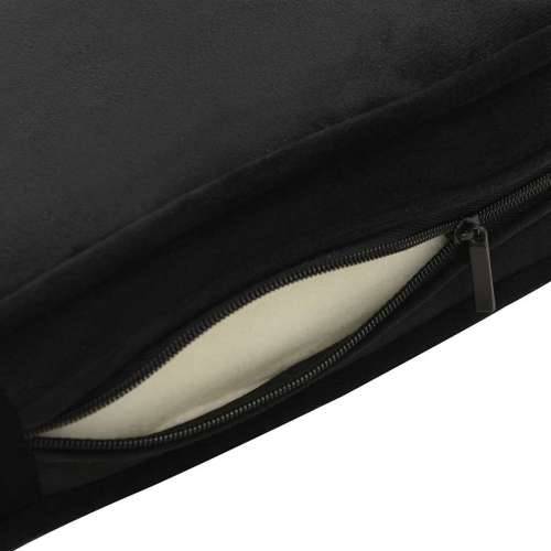 Sofa za pse crna 60 x 43 x 30 cm od pliša i umjetne kože - Crna Cijena