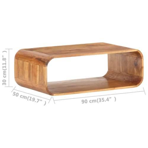 Stolić za kavu 90 x 50 x 30 cm od masivnog bagremovog drva Cijena