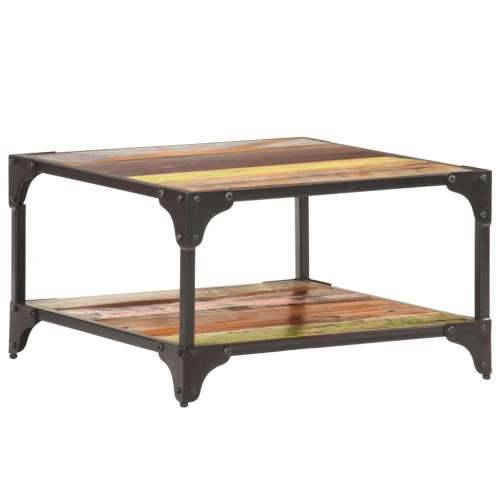 Stolić za kavu 60 x 60 x 35 cm od masivnog obnovljenog drva - 60 x 60 x 35 cm 1 masivno obnovljeno drvo Cijena