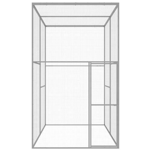 Kavez za mačke 3 x 1,5 x 2,5 m od pocinčanog čelika - 3 x 1.5 x 2.5 m Cijena