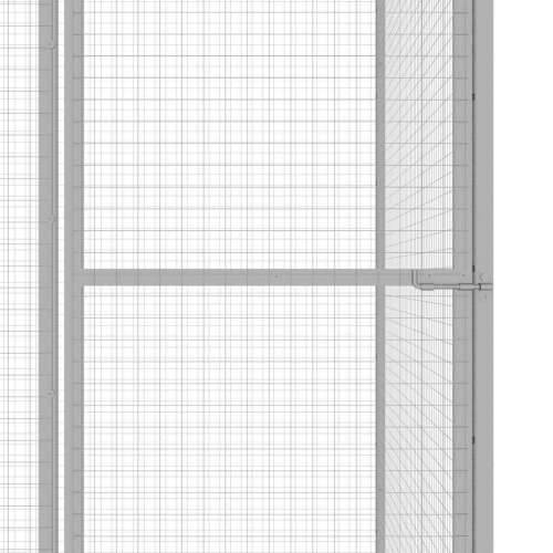 Kavez za mačke 3 x 1,5 x 2,5 m od pocinčanog čelika - 3 x 1.5 x 2.5 m Cijena