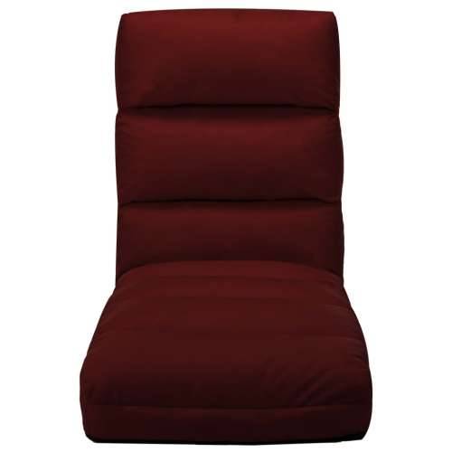 Sklopiva podna stolica od  umjetne kože crvena boja vina Cijena
