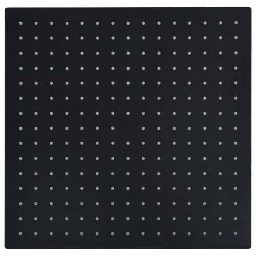 Glava za tuš od nehrđajućeg čelika 40 x 40 cm četvrtasta crna - Crna 40 x 40 cm 1 Četvrtasto Cijena