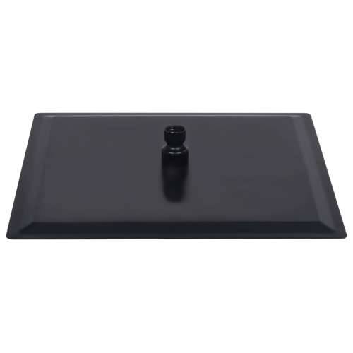 Glava za tuš od nehrđajućeg čelika 40 x 40 cm četvrtasta crna - Crna 40 x 40 cm 1 Četvrtasto Cijena